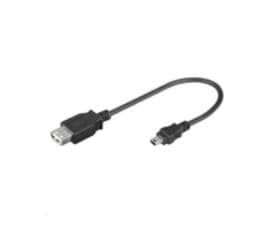 MicroConnect - USB-kabel - mini-USB type B (hann) til USB (hunn) - USB 2.0 - 20 cm