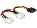 Miniatyrbilde 5 av 5: Delock - Strømkabel - SATA-strøm (hann) til 4-pin intern strøm (hann) - 10 cm - for P/N: 89273