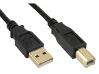 MicroConnect - USB-kabel - USB typ B (hane) till USB (hane) - USB 2.0 - 5 m - svart