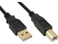MicroConnect - USB-kabel - USB typ B (hane) till USB (hane) - USB 2.0 - 5 m - svart