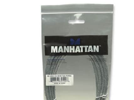 Manhattan 345408, 5 m, USB A, USB B, USB 2.0, Hane/Hane, Silver