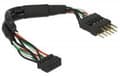 Pikkukuva 3 / 3: DeLOCK USB 2.0 Pin Header - USB-sisäkaapeli - 10-nastainen USB-liitäntäkotelo (naaras) - 10-nastainen USB-liitäntäkotelo (uros) - 12 m - musta - must