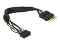 Pikkukuva 1 / 3: DeLOCK USB 2.0 Pin Header - USB-sisäkaapeli - 10-nastainen USB-liitäntäkotelo (naaras) - 10-nastainen USB-liitäntäkotelo (uros) - 12 m - musta - must