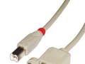 Miniatyrbild 1 av 4: Lindy 31801, 1 m, USB B, USB B, USB 2.0, Hane/Hona, Grå