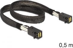 Delock - SAS intern kabel - SAS 6Gbit/s - 4 x Mini SAS HD (SFF-8643) til 4 x Mini SAS HD (SFF-8643) - 50 cm - for P/N: 62703, 62704