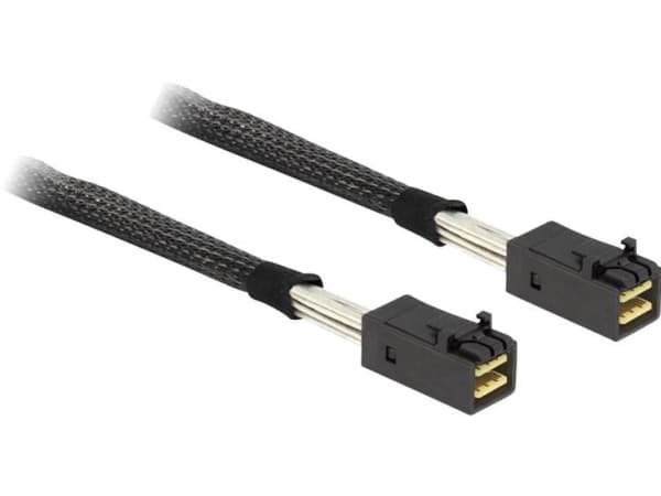 Delock - SAS intern kabel - SAS 6Gbit/s - 4 x Mini SAS HD (SFF-8643) til 4 x Mini SAS HD (SFF-8643) - 50 cm - for P/N: 62703, 62704