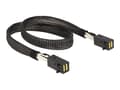Miniatyrbilde 1 av 5: Delock - SAS intern kabel - SAS 6Gbit/s - 4 x Mini SAS HD (SFF-8643) til 4 x Mini SAS HD (SFF-8643) - 50 cm - for P/N: 62703, 62704