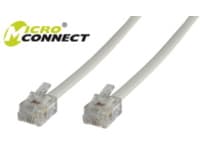 MicroConnect Modular Straight - Telefonkabel - RJ-11 (6 stift) (han) till RJ-11 (6 stift) (han) - 5 m