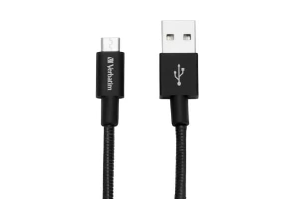Verbatim Sync and Charge - USB-kabel - USB (hane) till mikro-USB typ B (hane) - 30 cm - svart