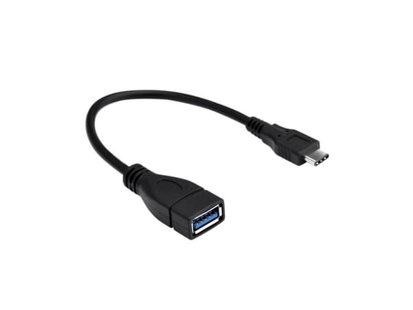 Goobay 95194, 0,2 m, USB A, Micro-USB B, USB 2.0, Hane/Hona, Svart