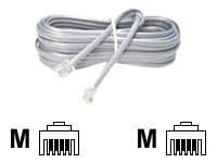 MicroConnect Modular - Telefonkabel - RJ-11 (hann) til RJ-11 (hann) - 2 m