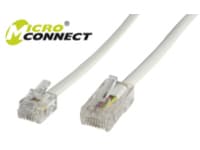 MicroConnect - Nätverkskabel - RJ-45 (hane) till RJ-11 (hane) - 3 m - vit