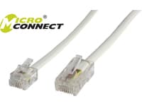 MicroConnect - Nätverkskabel - RJ-45 (hane) till RJ-11 (hane) - 3 m - vit