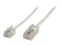 MicroConnect - Nätverkskabel - RJ-45 (hane) till RJ-11 (hane) - 3 m - vit