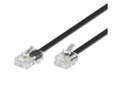 Miniatyrbild 4 av 5: MicroConnect - Telefonkabel - RJ-45 (hane) till RJ-11 (hane) - 15 m - svart