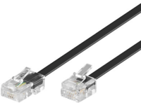 MicroConnect - Telefonkabel - RJ-45 (hane) till RJ-11 (hane) - 15 m - svart