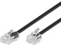 Miniatyrbild 5 av 5: MicroConnect - Telefonkabel - RJ-45 (hane) till RJ-11 (hane) - 15 m - svart