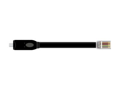 Delock - Seriell adapter - USB-C - RS-232 x 1 - svart