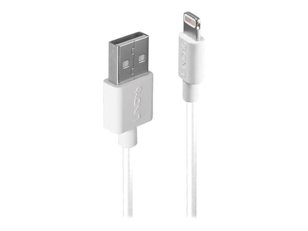 Lindy 31328 USB-kablar 3 m USB A Vit