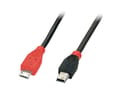 Miniatyrbild 3 av 5: Lindy 31719 USB-kablar 2 m USB 2.0 Mini-USB B Micro-USB B Svart, Röd