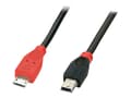 Miniatyrbild 2 av 5: Lindy 31719 USB-kablar 2 m USB 2.0 Mini-USB B Micro-USB B Svart, Röd