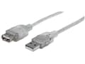 Miniatyrbild 3 av 5: Manhattan 340502, 4,5 m, USB A, USB A, USB 2.0, Transparent