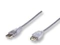 Miniatyrbild 2 av 5: Manhattan 340502, 4,5 m, USB A, USB A, USB 2.0, Transparent