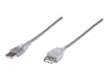 Miniatyrbild 1 av 5: Manhattan 340502, 4,5 m, USB A, USB A, USB 2.0, Transparent