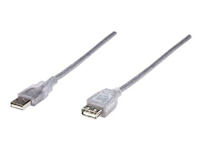 Manhattan 340502, 4,5 m, USB A, USB A, USB 2.0, Transparent