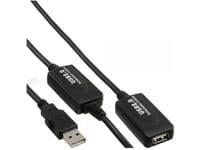 MicroConnect - USB-forlengelseskabel - USB (hunn) til USB (hann) - USB 2.0 - 15 m - aktiv