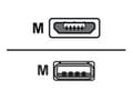 Miniatyrbild 1 av 4: Sharkoon - USB-kabel - mikro-USB typ B (hane) till USB (hane) - USB 2.0 - 0.5 m - svart