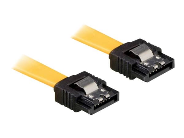 DeLOCK SATA Cable 0.1m, 0,1 m, SATA II, Keltainen