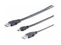 Miniatyrbilde 2 av 5: MicroConnect - USB/strøm-kabel - mini-USB Type B (hann) til USB (kun strøm), USB-type A (hann) - 60 cm - svart