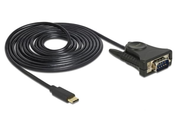 DeLOCK - Seriell adapter - USB-C (hane) till DB-9 (hane) - 1,8 m