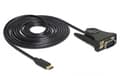 Miniatyrbild 3 av 5: DeLOCK - Seriell adapter - USB-C (hane) till DB-9 (hane) - 1,8 m