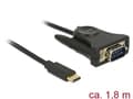 Miniatyrbild 5 av 5: DeLOCK - Seriell adapter - USB-C (hane) till DB-9 (hane) - 1,8 m