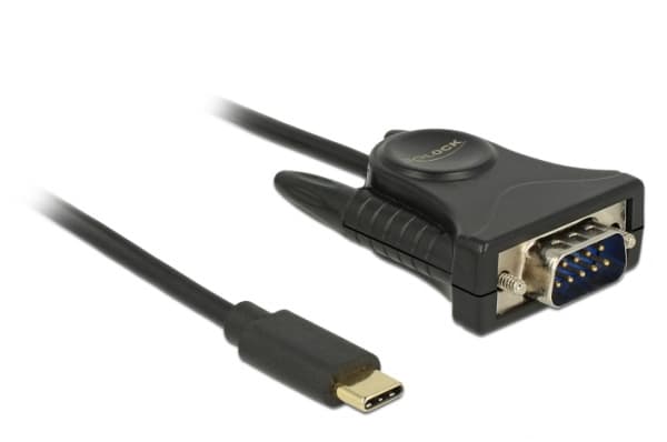 DeLOCK - Seriell adapter - USB-C (hane) till DB-9 (hane) - 1,8 m