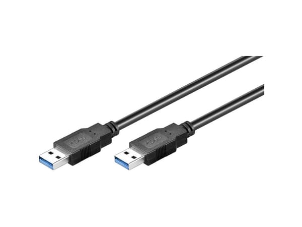 Goobay 96117, 5 m, USB A, USB A, USB 3.2 Gen 1 (3.1 Gen 1), Hane/Hane, Svart