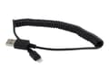 Miniatyrbild 1 av 5: Cablexpert - Lightning-kabel - USB hane till Lightning hane - 1.5 m - skärmad - svart - formpressad, spiral
