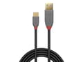 Miniatyrbild 2 av 5: Lindy 36885, 0,5 m, USB A, USB C, USB 2.0, 0,48 Gbit/s, Svart, Grå