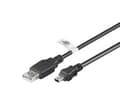 Miniatyrbild 1 av 4: Goobay 93903, 3 m, Mini-USB B, USB A, USB 2.0, 0,48 Gbit/s, Svart