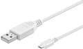 Miniatyrbilde 3 av 4: MicroConnect - USB-kabel - USB (han) til Micro-USB Type B (han) - USB 2.0 - 15 cm - hvit