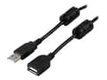 Miniatyrbild 5 av 5: DELTACO - USB-förlängningskabel - USB (hane) till USB (hona) - USB 2.0 - 2 m - svart