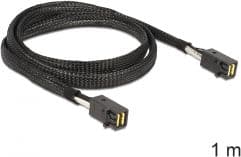 Delock - SAS intern kabel - SAS 6Gbit/s - 4 x Mini SAS HD (SFF-8643) til 4 x Mini SAS HD (SFF-8643) - 1 m - for P/N: 62703, 62704
