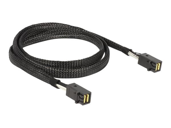 Delock - SAS intern kabel - SAS 6Gbit/s - 4 x Mini SAS HD (SFF-8643) til 4 x Mini SAS HD (SFF-8643) - 1 m - for P/N: 62703, 62704