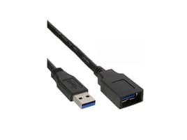 MicroConnect - USB-förlängningskabel - USB typ A (hona) till USB typ A (hane) - USB 3.0 - 50 cm - svart