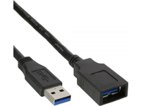MicroConnect - USB-förlängningskabel - USB typ A (hona) till USB typ A (hane) - USB 3.0 - 50 cm - svart