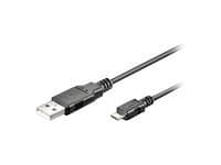 MicroConnect - USB-kabel - USB (hane) till mikro-USB typ B (hane) - 5 m - för BlackBerry Curve 8520; Curve 3G; HTC Desire HD, Desire Z; Sony XPERIA X
