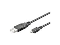 MicroConnect - USB-kabel - USB (hane) till mikro-USB typ B (hane) - 5 m - för BlackBerry Curve 8520; Curve 3G; HTC Desire HD, Desire Z; Sony XPERIA X