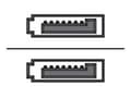 Miniatyrbilde 1 av 5: Sharkoon - SATA-kabel - Serial ATA 150/300/600 - SATA (hann) til SATA (hann) - 75 cm - 90°-kontakt - svart